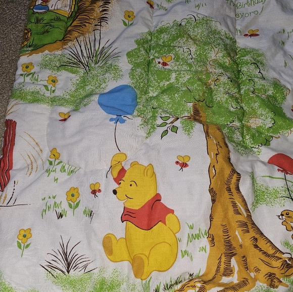 Winnie the Pooh Vintage Adult Size Sleeping Bag Blanket Quilt Retro 60s/70s? - Picture 2 of 10